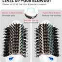 One Step Dryer & Volumizing Hot Air Brush, Blow Dryer, Ceramic Straightener, Curler & Hot Comb 4 in 1 Salon Ionic Hair Styling Tools, White