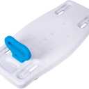 Carex Portable Shower Bench - Shower Bath Seat - Fits tub having width in the range of 19"-28". Comfortable Contoured Seating Area with 300 Pound Weight Capacity, Portable and Easy to Store