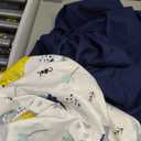 Plushii Crib Sheets for Baby Boys 2 Pack, 28"x 52" Extra Soft Microfiber Crib Sheet Set for Standard Crib & Toddler Mattress Pad, Dinosaur & Elephant & Stars & Navy Blue