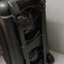 Double Roller 2 Ball Bowling Bag with Separate Shoe Compartment for Bowling Shoes (Up To US Men Size 15) and Abundant multifunction Accessory Pocket, Upgraded fabric, Retractable Handle - Extends to 40" (Black)