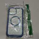 Miracase Magnetic for iPhone 13 Pro Max Case 6.7 inch, (Compatible with MagSafe) Upgrade Full-Body Clear Phone Bumper Case with Built-in 9H Tempered Glass Screen Protector, Magnetic Capri Blue