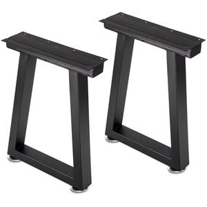 Taelakeni 16 Inch Metal Bench Legs, Heavy Duty Coffee Table Legs, Trapezoid