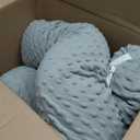 Travel Pillow for Kids Adult in Car - Pillow for Car Sleeping Ultra Large U Shaped with Removable Soft Cover Support Fix Neck and Body Sitting/Sleeping on The Trip (Grey)