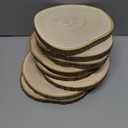 8 Pcs Natural Paulownia Wood Slices 8-9 Inches,Wood Slices for Centerpieces Table Decorations, Unfinished Rounds for Crafts, for Rustic Wedding Decoration Projects