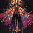 obterie Skull Paint by Numbers Kit for Adults Beginner Halloween Oil Painting Kit Adult Paint by Number Kits on Canvas DIY Painting for Beginners Art by Numbers for Gifts Home Wall Decor 16x20 Inch (YF013)