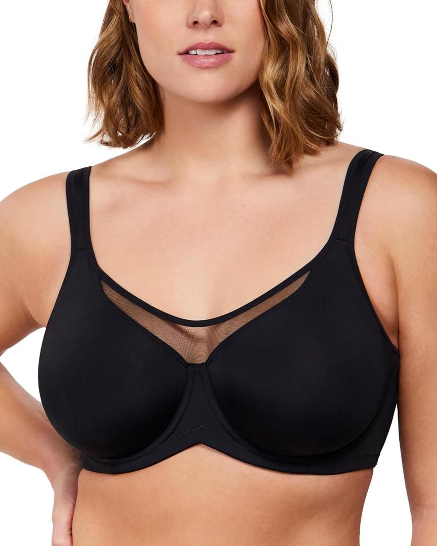 HSIA Minimizer Bras for Women Plus Size, Full Coverage Coolcomfort T Shirt Unlined Bra with Underwire for Heavy Breast, Size 40H