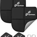 Sportneer Sitting Pad, Sit Pads for Backpacking Portable Camping Sit Pad Waterproof Folding Pad Stadium Seat Pad for for Camping Picnics Hiking (2 PCS, Black)