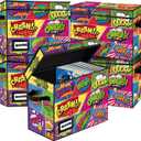 5 Pack Collection Comic Book Storage Boxes, Protector Organizer 15.8" X 7.8" X 11.8" Collapsible Short Box Holds 160-180 Comic Book Heavy Duty Bin Container Holder Shelf (Cartoon Colorful)