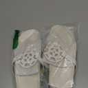 XOXO Women's Peace Flat Sandal (9.5, White)