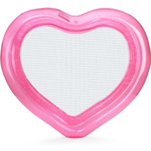 FUNBOY Original Clear Heart Water Hammock with Mesh Pool Float Perfect for Summer Pool Parties