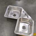 Elkay DE217324 Dayton Equal Double Bowl Stainless Steel Corner Sink