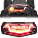 LED Integrated Tail Light for Tenere 700 XTZ700 T700 2024-2025, Turn Signal Blinker Brake Light Rear Lamp, Plug & Play Smoked Lens Motorcycle Taillight Tenere 700 Accessories (2024-2025)