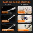 Generic Pocket Vacuum for Car Office Home, Cordless Mini Handheld Vacuum, Portable, White, 13 to 25 Mintures Runtime, Type-C Charging, with Accessory Kit, Gray, VC-M2C