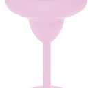 Vacuum-Sealed Metal Margarita Glass with Lid, Insulated Tumbler Mug, Steel Cup for Vacation, Pool, and Ice Cold Margs on the Beach (Pink)