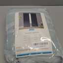 Bujasso Aqua 80% Blackout Curtains with Sheer Overlay Mix and Match Double Layer Thermal Insulated Window Panels 84 inch for Living Room Bedroom Mint Green Drapes with Tiebacks Grommet Top 37"Wx84"Lx2