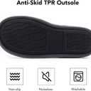ULTRAIDEAS Men's Fuzzy Scuff Slippers Comfy Winter Warm Indoor House Shoes Fur Lined (11-12, Knit Dark Grey)