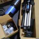 ESAKO Telescope for Kids & Beginners, 70mm Aperture Portable Telescopes with 3 Eyepieces, Height Adjustable Tripod & Phone Adapter & Remote Control Gift for Christmas, Blue