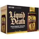 Liquid Death Soda-Flavored Sparkling Water - Rootbeer Wrath, Less Sugar*, Huge Flavor, No Caffeine, No Artificial Sweeteners, 12 Fl Oz (Pack of 12) (EXP 06/29/27)