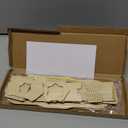 Wooden Vase Kit for LEGO 10314 Dried Flower Centerpiece, Natural Wood, Rectangular Shape, Farmhouse Style, Perfect for Home Decor