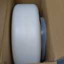 HealthSmart Enhanced Comfort 5" Raised (Round) Toilet Seat Riser 5 Slip Resistant Pads FSA/HSA Eligible Toilet Seat Risers for Seniors Padded Toilet Seat Elevation 15.7 x 15.2 x 6.1