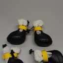 Dog Shoes for Small Medium Large Dogs,Winter Dog Snow Boots & Paw Protectors Waterproof for Cold Weather & Hard Floors,Adjustable Anti-Slip Dog Booties with Removable Wool Liner (Black, 5)