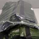 TAILI 12 Pack Green Extra Large Storage Bags, Heavy Duty Totes with Visible Window, Wrap Around Handles, Perfect for Moving and Storage