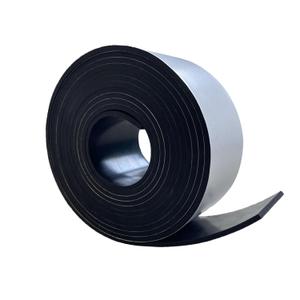 Solid Rubber Strips with Adhesive 1/8 (.125)" Thick X 2" Wide X 10'Long, Solid Rubber Sheet Rolls Self Adhesive for Anti-Slip, Anti-Vibration (2" X10'X1/8")