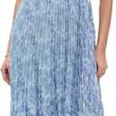 ASTR the label Women's The Bayley Midi Dress (Large, Blue Floral)