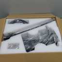 42 Inch Black Ceiling Fans with Lights and Remote/App Control, Flush Mount Ceiling Fan With RGB Dimmable Light, Noiseless Modern Small Ceiling Fan For Bedroom Indoor/Outdoor