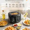KEINVE 2.5L Electric Deep Fryer with Basket for Home Use, Black