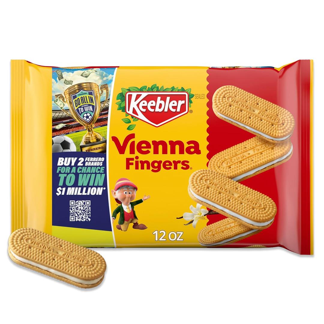 Keebler Vienna Fingers Creme Filled Sandwich Cookies, 12oz (EXP 03/27/26)