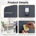 Desk Divider, Clamp On Felt Desk Privacy Panels, Acoustic Sound Absorbing Desk Partition for Office Desk, Reduce Distractions, Dark Gray, 1 Pack, 24 x 48 in