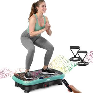 Vibration Plate Exercise Machine Fitness Platform Body Vibrating Board
Curved Design 200W Powerful Oscillating 120 Level Shake Plate for Lymphatic Drainage Recovery Whole Body Toning With Handles