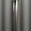 Double Curtain Rod 36 to 72 Inch,1 Inch Heavy Duty Curtain Rods for Windows with Solid Aluminum Cylindrical Finials and Bracket,1 Front and 5/8 Back Telescoping Double Drapery Rod,Brushed Nickel