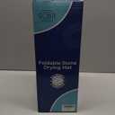 Large Stone Dish Drying Mat for Kitchen Counter, 24"(L)16"(W), Collapsible Quick Dry Stone Dish Mats, Super Absorbent Diatomaceous Earth Drying Pad for Dishes Bottles Cups, Any Countertop (White)