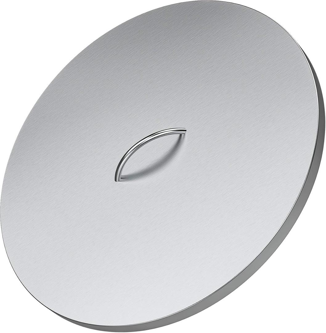 Stanbroil 22" Stainless Steel Round Fire Pit Cover, Fire Pit Ring Lid Fits for 19-Inch Drop-in Firepit Pan and 18 Inch Flat Fire Pit