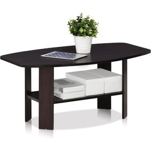 Furinno Simple Design Coffee Table, Dark Walnut
