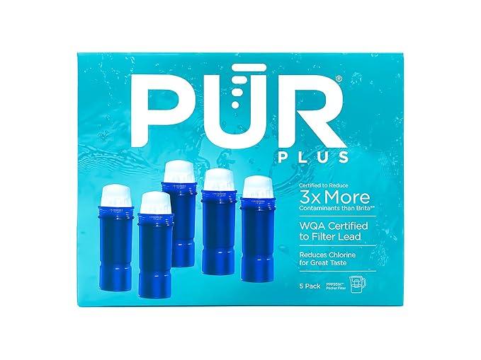 PUR Plus Water Filter Replacement for Pitchers & Dispensers, 6Month Supply, 3 Count, Blue (PPF951K3)
