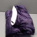 Bedsure GentleSoft Sherpa Fleece Throw Blanket Twin Size for Couch - Thick and Warm Throw Gifts for Women and Girls, Soft Fuzzy Plush Twin Christmas Blanket for Winter, Purple, 60x80 Inches