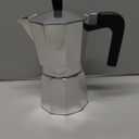 Mongdio Stovetop Espresso Maker Moka Pot, Stove Top Cuban Coffee Maker, Italian Greca Mocha Pot, 9 Espresso Cups, 15 oz - Silver