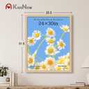 24x30 Poster Frame set of 4, Natural Oak Wood Picture Frame, Wall Hanging