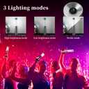 6 Pieces LED Strobe Baton Light Rechargeable Bottle Service Sparklers Stick Reusable Champagne Bottle Handheld LED for Club Stage Nightclub Party Concert Event Bar Outdoor - Silver