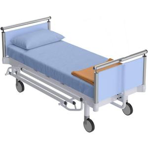 2 Pack Fitted Hospital Bed Sheets - Soft Microfiber Hospital Fitted Sheet - Hospital Bed Fitted Sheets (Light Blue, 36" x 84" x 12")
