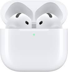 Apple AirPods 4 Wireless Earbuds, Bluetooth Headphones, Personalised Spatial Audio, Sweat and Water Resistant, USB C Charging Case, H2 Chip, Up to 24 Hours of Battery Life, Effortless Setup for iPhone