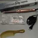 Heated Round Brush 1/2 Inch Small Curling Brush,Volumizing Thermal Brush 0.5 Inch Ceramic Tourmaline Heated Hot Ionic Iron, Tiny Curling Wand Hair Styler Tool (Pink, 0.5 inch)