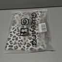 Women Maternity Yoga Shorts Over The Belly, Pregnancy Active Wear Workout Knee Length Leopard Athletic Biker Shorts (M)