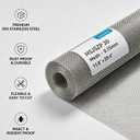 30 Mesh 304 Stainless Steel Wire Mesh Roll, 0.15mm Wire Diameter, 11.8"x39.4" Rust Proof Flexible Metal Screen, Easy to Cut for Vent Covers, Window Screens, Filters, Garden DIY Projects