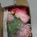MARTINE MALL 2 Packs Peonies Artificial Flowers, Mixed Pink Artificial Peonies, Silk Peonies Flowers Fake Peonies Artificial Flowers Peonies Bouquet for Centerpiece Table Wedding Party Home Decor