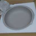 OAKOA Concrete Fruit Bowl for Kitchen Counter - Large Decorative Bowls for Home Decor - Modern Key Bowl for Entryway Table - Pedestal Bowl for Keys (Gray)