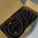 Flexi Hose Expandable Garden Hose with 8 Function Nozzle, 50FT - Lightweight Retractable Garden Hose, Water Hose - No-Kink Flexibility, 3/4 Inch Solid Brass Fittings and Double Latex Core (Black)